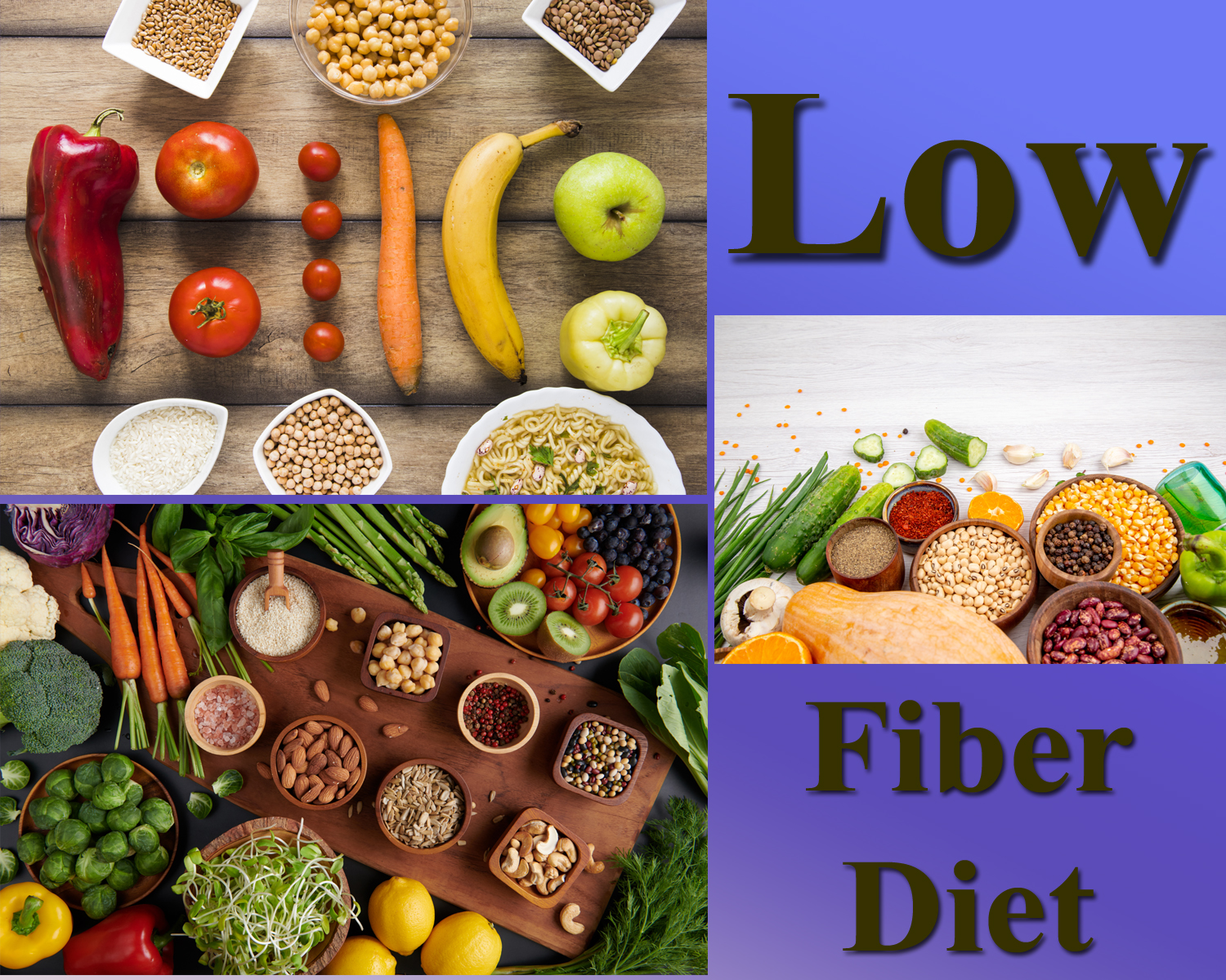 Low fiber diet: Types, substances, benefits, disorders! 